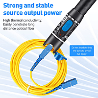 VFL-5 Fiber Optic Visual Fault Locator – Pen Type Tester with FC SC ST Adapters