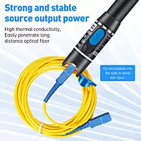VFL-5 Fiber Optic Visual Fault Locator – Pen Type Tester with FC SC ST Adapters