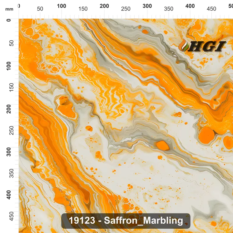 19123 Saffron Marbling