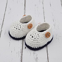 Blue Baby Booties with Double-Layer Sole – Soft & Comfortable Infant Shoes