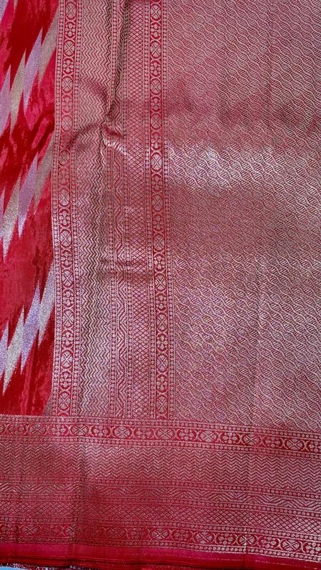 Viscose dola silk with sona rupa work