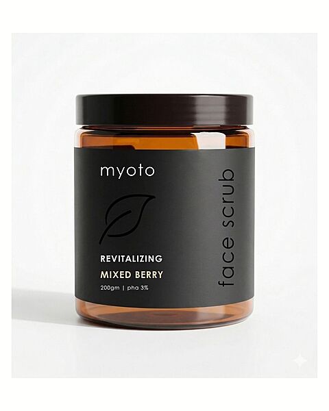 myoto revitalizing face scrub - mixed berry | 200gm