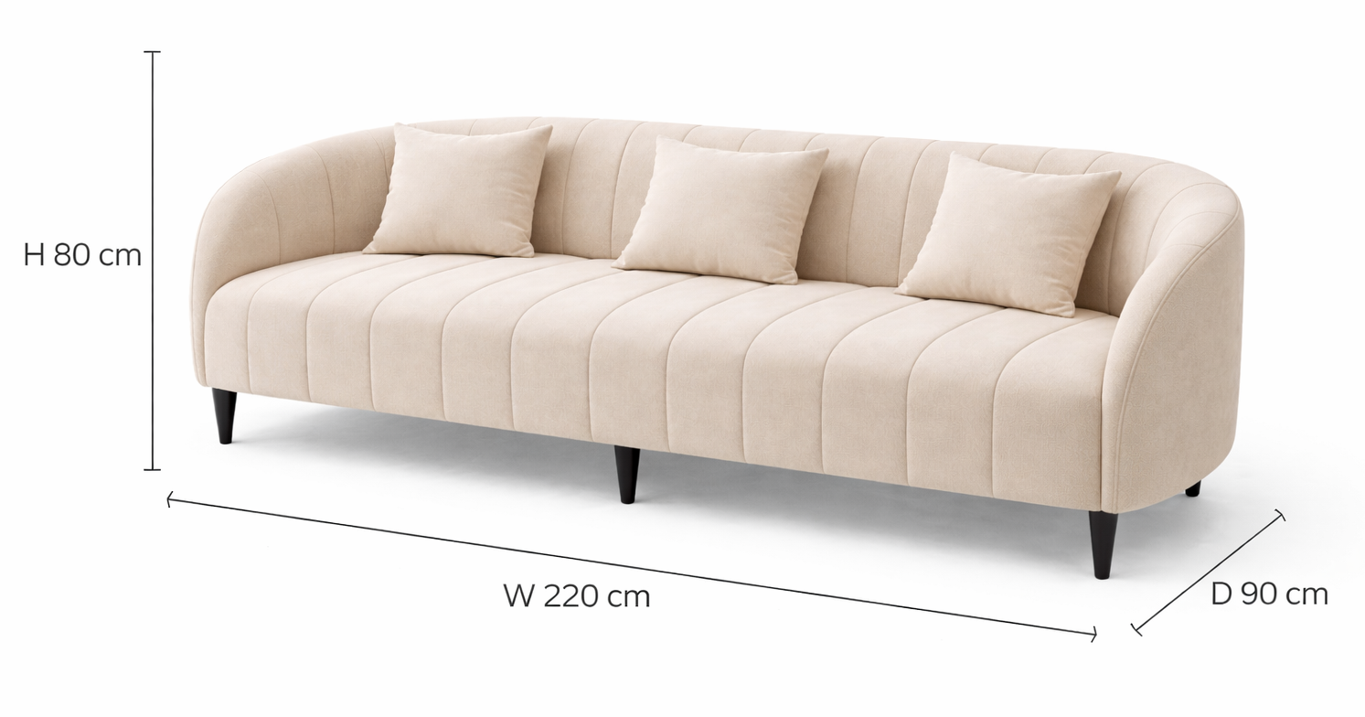 Layla Three Seater Restaurant Hotel Sofa