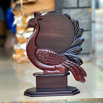 DSN-168 43CM CARVED HANDICRAFT (PEACOCK)