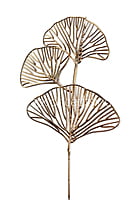 Ginkgo Leaf on Stick - Gold