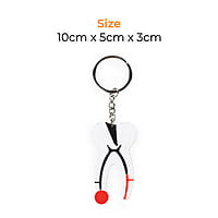 iDENTical Tooth Anatomy Keychain Multicolor – Dental Gift