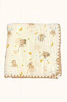 4-Layer Muslin Cotton Crinkled Blanket 100* 110cm – Assorted Designs