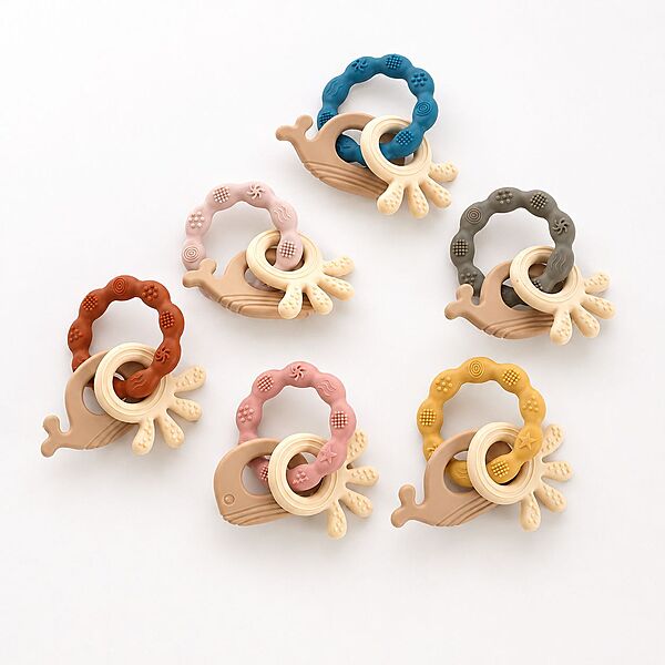 Tiny Tots Multi-Textured Silicone Sensory Teether
