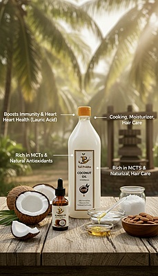 Coconut Oil (Cold & Wood Pressed)