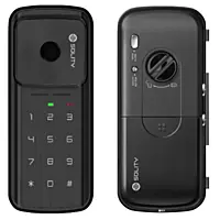 Solity Premium Digital Rim Lock(For Glass Door Only) With Fingerprint Password RFID Card Emergency Key