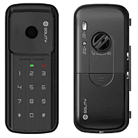 Solity Premium Digital Rim Lock(For Glass Door Only) With Fingerprint Password RFID Card Emergency Key