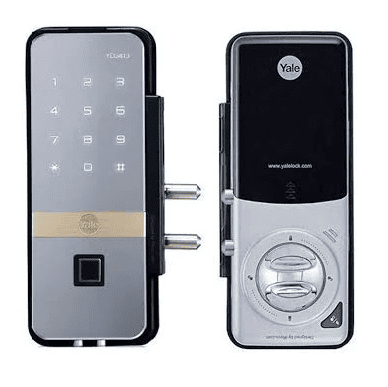 Yale Smart Glass Door Lock With Biometric PIN Code Remote Control Yale Home App Wi-Fi Bluetooth