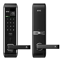 Epic EF-8000L(B) Mortise Digital Door Lock with  Fingerprint, Pin Number, RFID Card & Mechnical Key