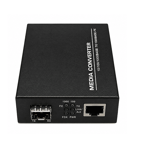Gigabit Ethernet Media Converter 1G  | 1×10/100/1000Mbps RJ45 Port + 1×Gigabit SFP Slot
