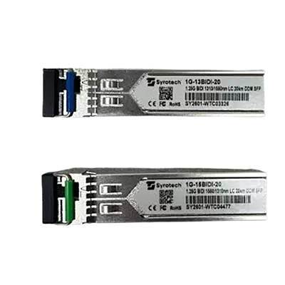 SYROTECH SFP 1G 20KM LC TYPE 1G-15BIDI-20D GREEN