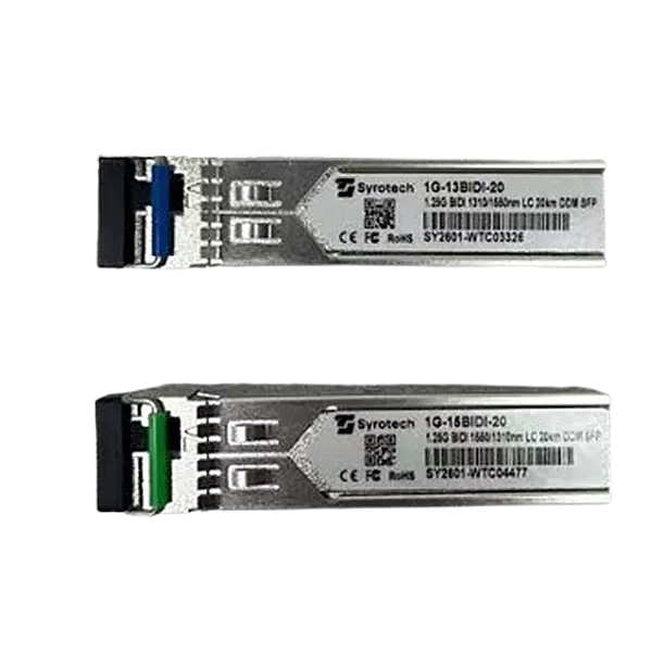 SYROTECH SFP 1G 20KM LC TYPE 1G-13BIDI-20D BLUE