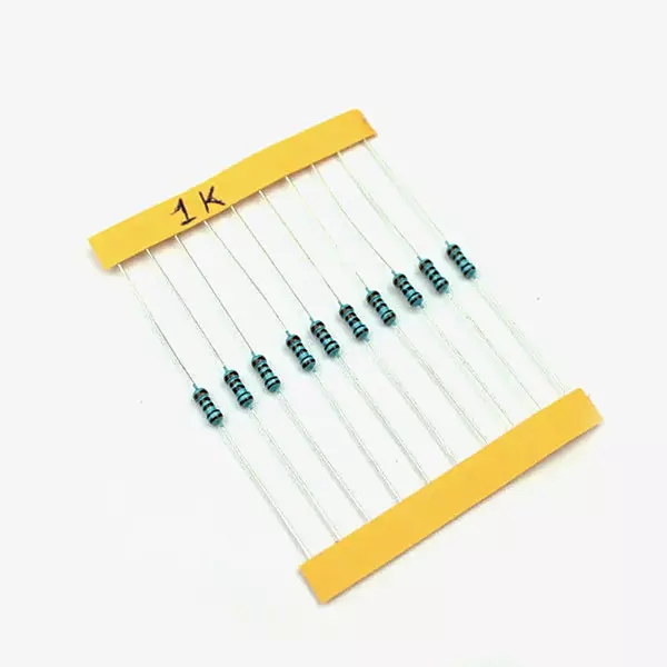1K ohm, 1/4 Watt Resistor with 1% tolerance (Pack of 10)