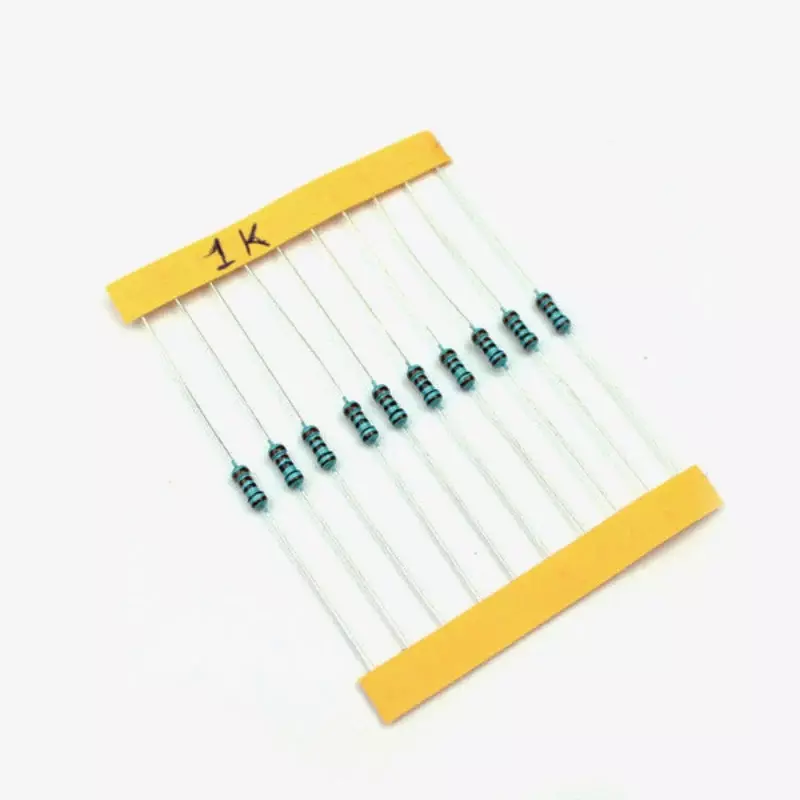 1K ohm, 1/4 Watt Resistor with 1% tolerance (Pack of 10)