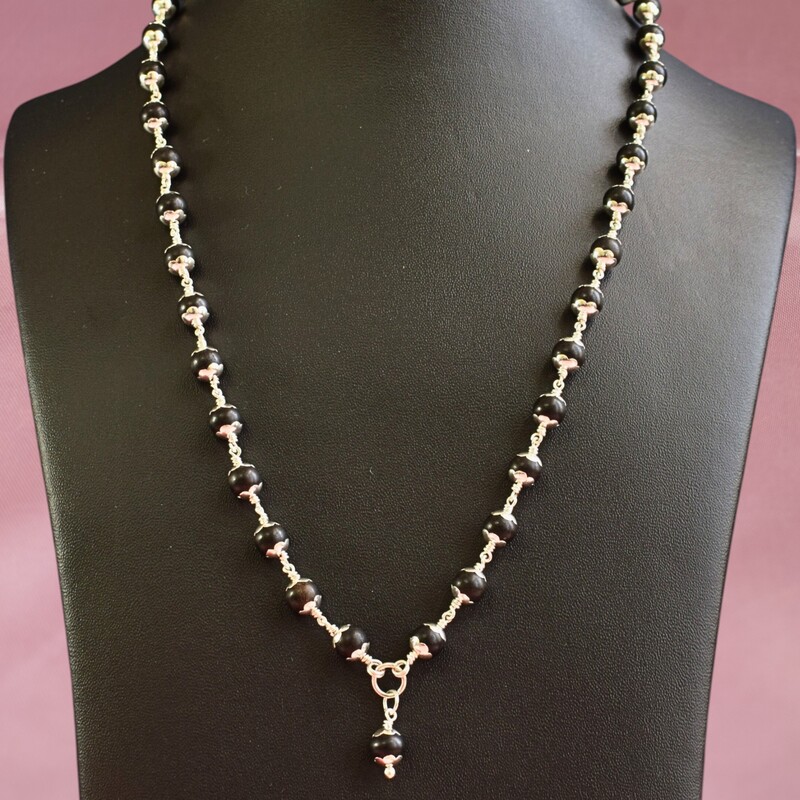 Karungali Silver Mala