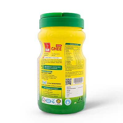 Ram Cow Ghee 1L Jar