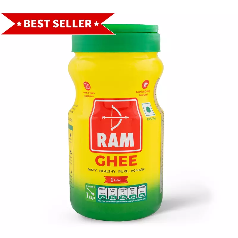 Ram Cow Ghee 1L Jar