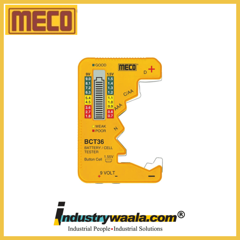 Meco BCT36 Battery Capacity Testers / Battery Meters (Pack of 20 pcs)