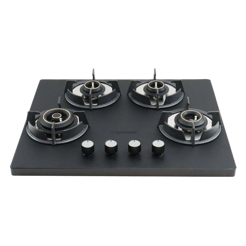 Carnival Plus 4 Burner Matt Finish Super Slim Tablet Hob Top 654 Burner Auto Ignition