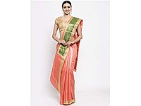 SAREE-PWEWSRWBRO1843008-PINK/ GREEN