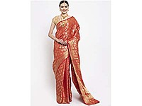 SAREE-PWEWSRWBRO1843013-RED