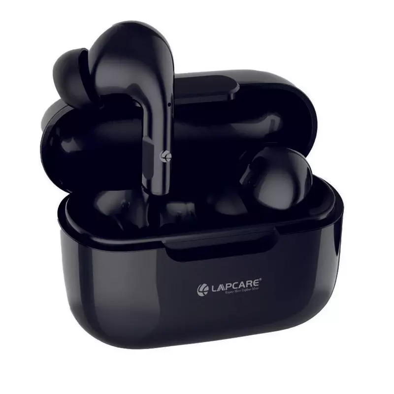 Lapcare TwinBuds LBTB‑201 True Wireless Earbuds  Bluetooth TWS with 10 mm Dynamic Drivers, 25 hr Case Playtime, Compact Charge Case & Comfortable Fit – Music & Calls