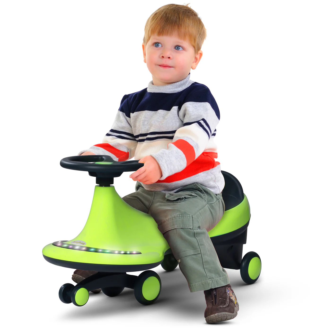 Baybee Trix Go Kids Magic Swing Cars for Kids-Pista Green Baybee Trix Go Kids Magic Swing Cars for Kids-Pista Green