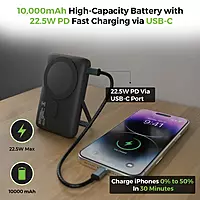 Ultraprolink UM1336BLK Juice-Up Mag 8 Magnetic Wireless Powerbank 10000mAh (Black)
