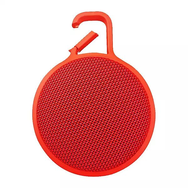 Lapcare Go Beat LBS‑040: 5 W RMS Bluetooth hook speaker with IPX6 water-resistant design, up to 4 hr playback, built-in mic for hands-free calling, compact portable build.