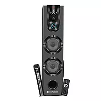 lapcare Dhamaka LTS‑603 delivers 50 W RMS sound, deep bass, Bluetooth 5.0, USB/AUX/FM playback, LED display, and comes with wireless mic & remote control
