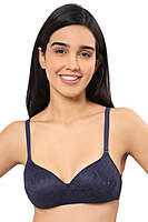 AMANTE Floral Romance Non Wired Lightly Padded Non-Wired Full Coverage Bra 10306 MIDNIGHT 32B
