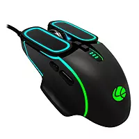 Lapcare Champ Voyager LGM‑201 mouse: configurable 7200 DPI optical sensor, rubber‑grip ABS body, dazzling RGB lighting & macro keys.