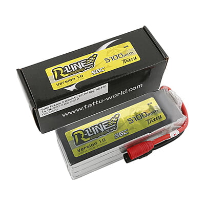 GREPOW Tattu R-Line 5100mAh 6S 95C Lipo Battery