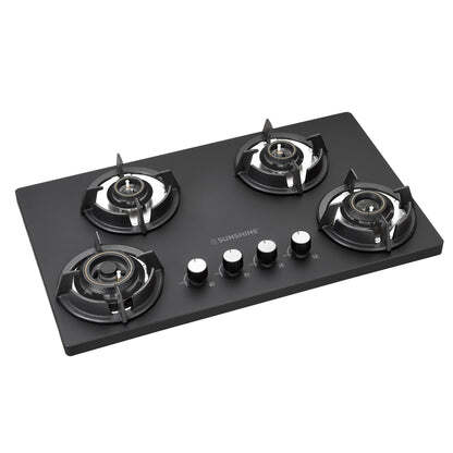 Carnival Plus Brass Burner Matt Finish Super Slim Tablet Hob 3 Burner Auto Ignition
