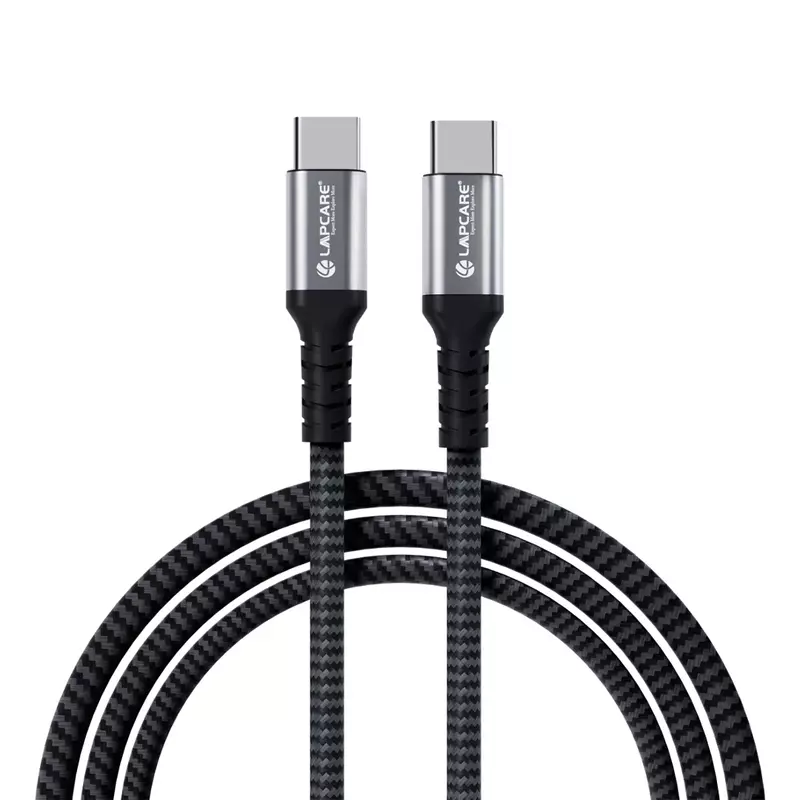 Lapcare Hook LTC‑645 USB Cable – 100W Fast Charging & High-Speed Data Transfer