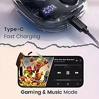 Portronics Twins 30 – OWS Earbuds, 30H Playtime, Bluetooth 5.0, IPX4 Water Resistant, Touch Control, Deep Bass, Comfortable Fit, Quick Charge, Perfect for Sports and Daily Use, Black.