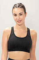 AMANTE Energize Medium Impact Round Neck Sports Bra 98701