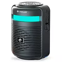 Lapcare LBS‑300 Tiffin 10 W BT speaker: round compact design, 76 mm drivers with bass radiator, Type‑C charging, Bluetooth 5.3, 10‑hour playback, AUX/TF/USB support, 1‑yr warranty.