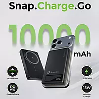 Ultraprolink UM1334GRY Juice-Up Mag 9 Magnetic Wireless Powerbank 10000mAh (Grey)