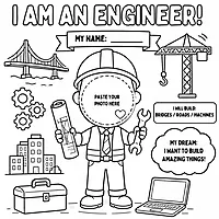 I Am an Engineer – Colour & Frame Kit