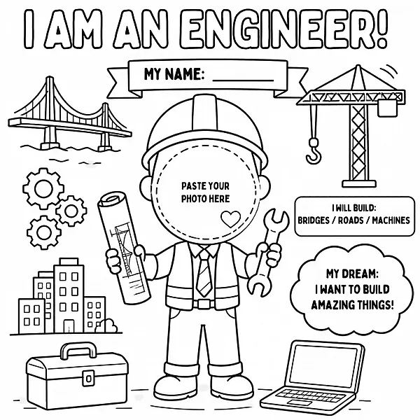 I Am an Engineer – Colour & Frame Kit