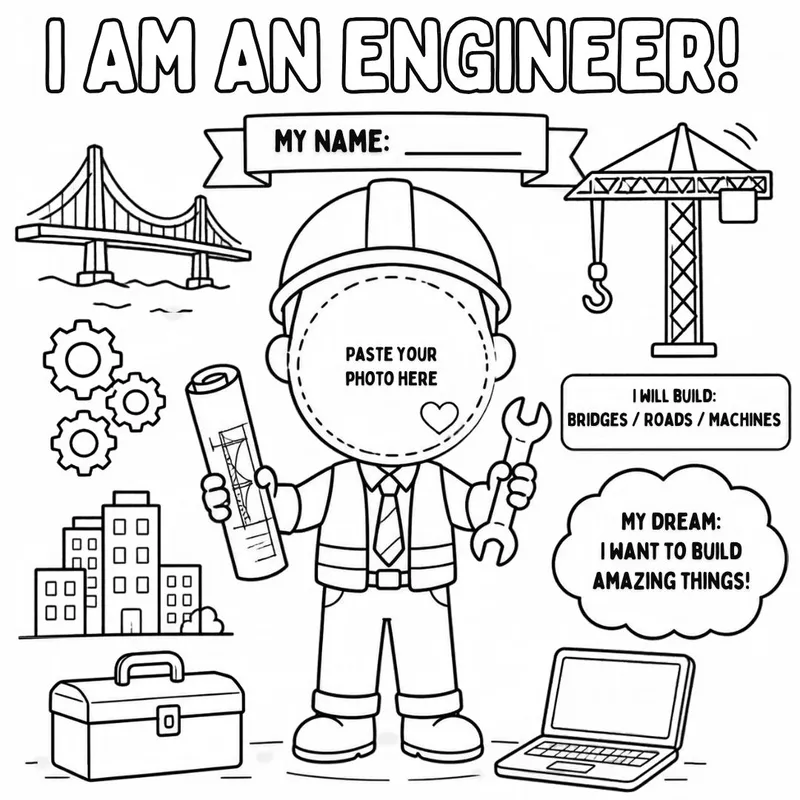 I Am an Engineer – Colour & Frame Kit