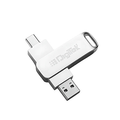Digitek Dual USB 3.2 128GB Pen Drive with USB-A & Type-C Support โ DDUD-128G Digitek Dual USB 3.2 128GB Pen Drive with USB-A & Type-C Support โ DDUD-128G