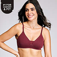 Nykaa Breathe Cotton Triangle Cup Padded Non Wired T-Shirt Bra NYB003 