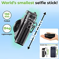 UltraProlink UM1267 - Snap-Z Two Ultra Compact Selfie Stick & Tripod