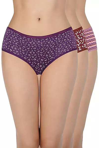 Amante Print Low Rise Hipster Panty - 43101 (Shipped Assorted)